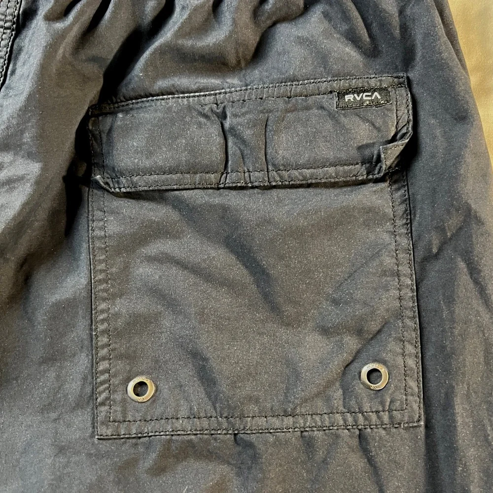 RVCA Opposites Elastic 2 Boardshorts Mens L Black 17